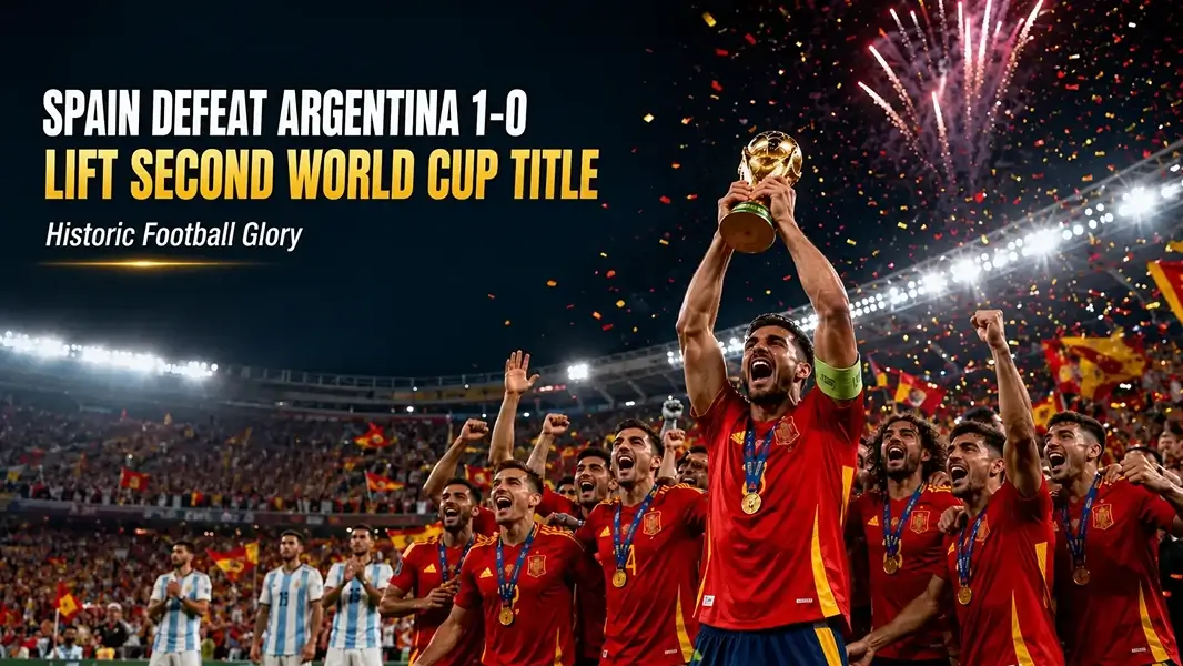 2026 FIFA World Cup Final: Spain Defeats Argentina 1-0 to Lift Second (2nd) World Cup Title