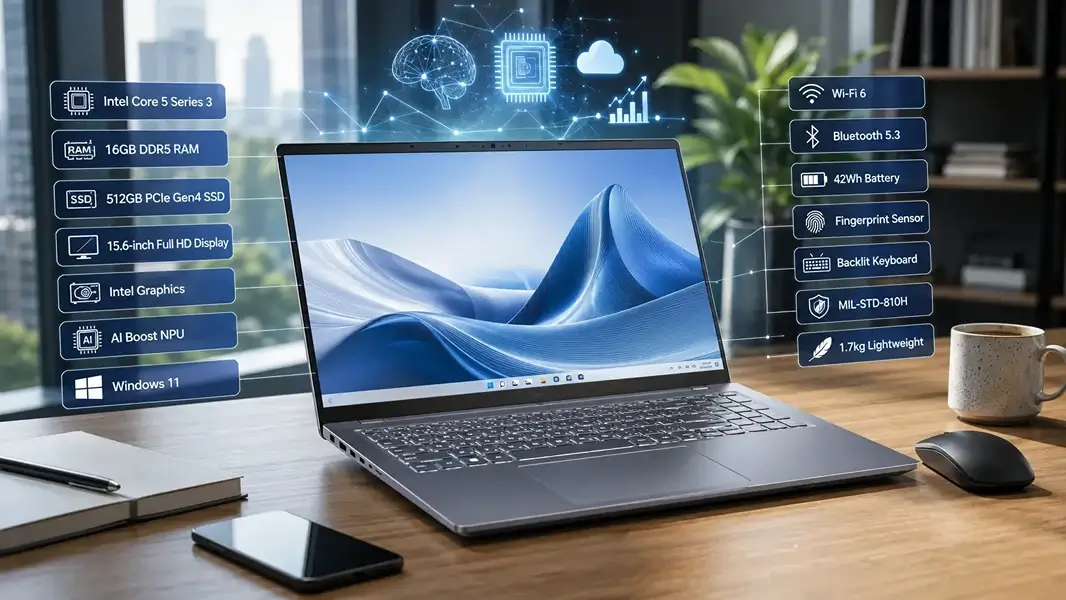 ASUS Launches Vivobook 15 in India with Intel Core 5 Series 3 and AI Features