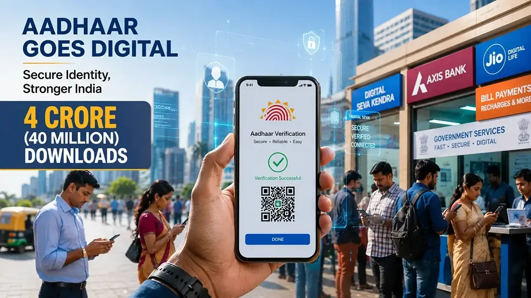 Aadhaar App Crosses 4 Crore Downloads as Digital Identity Adoption Surges Across India