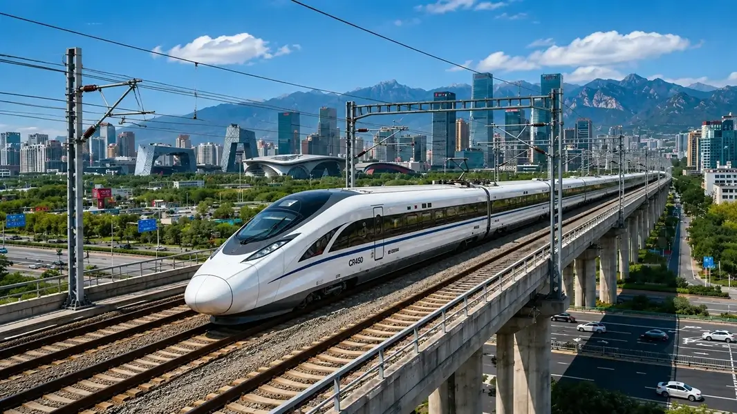 China Unveils CR450 High-Speed Train Prototype with Speeds of Up to 450 km/h