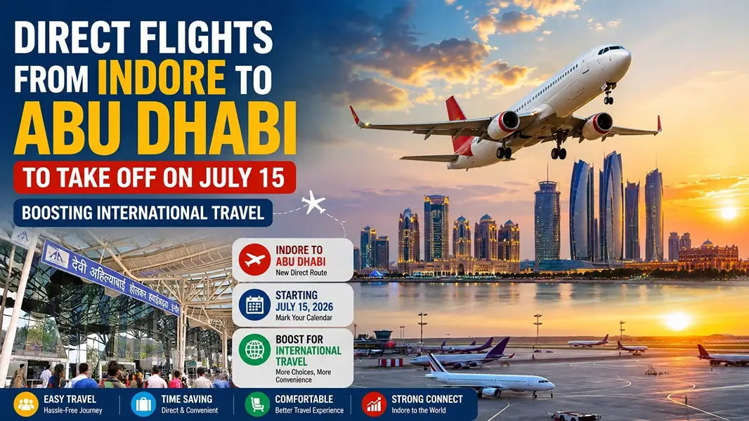 Direct Flights From Indore to Abu Dhabi to Take Off on July 15: Boosting International Travel