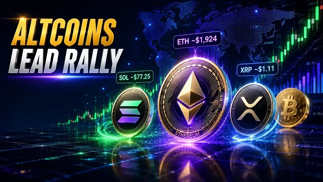 Ethereum Leads Crypto Rally as Solana and XRP Extend Gains, Outperforming Bitcoin Amid Positive Market Sentiment
