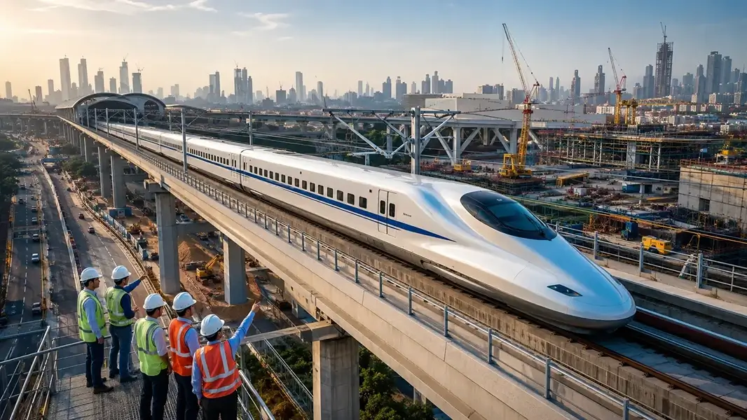 India’s First Bullet Train Nears Launch as Mumbai-Ahmedabad Corridor Crosses 80% Completion