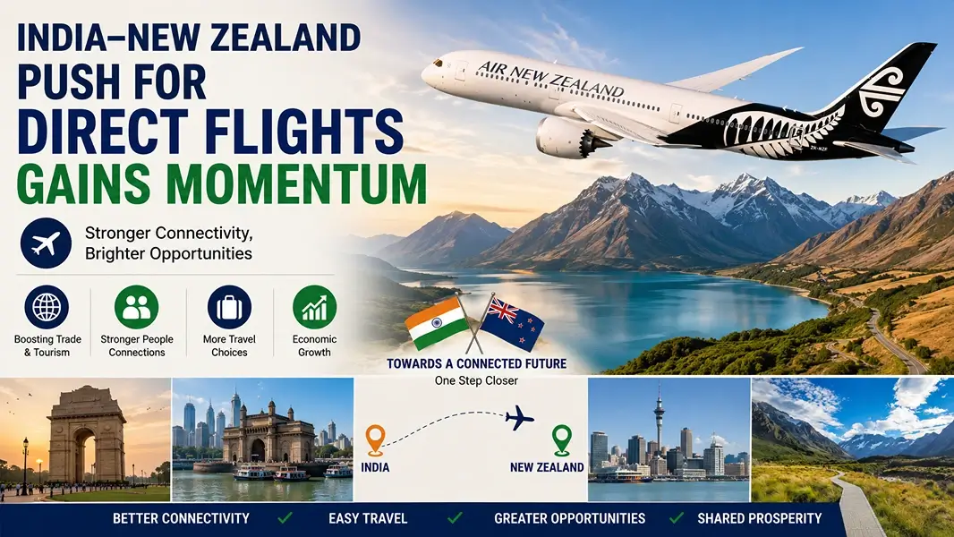 India–New Zealand Push for Direct Flights Gains Momentum