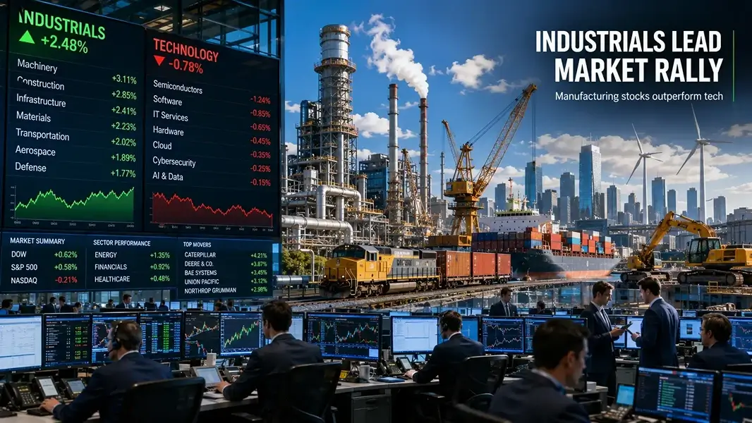 Industrial Shares Rally as Investors Shift Away From High-Flying Technology Stocks