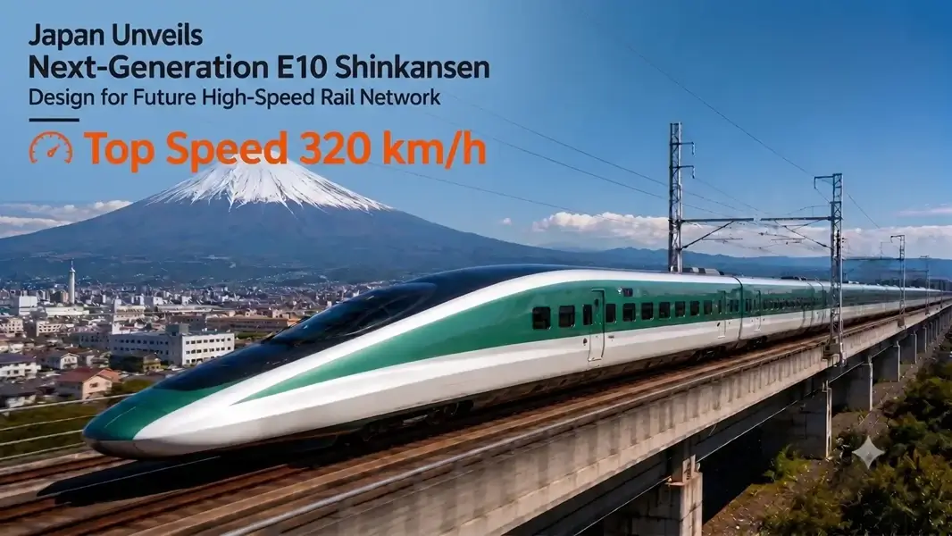 Japan Unveils Next-Generation E10 Shinkansen Design for Future High-Speed Rail Network
