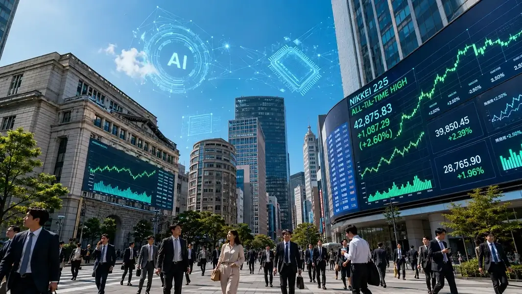 Japan’s Nikkei 225 Hits Fresh Record High as AI and Tech Stocks Drive Historic Market Rally