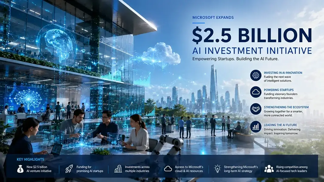 Microsoft Expands AI Strategy With Startup Investments and New .5 Billion Venture Initiative