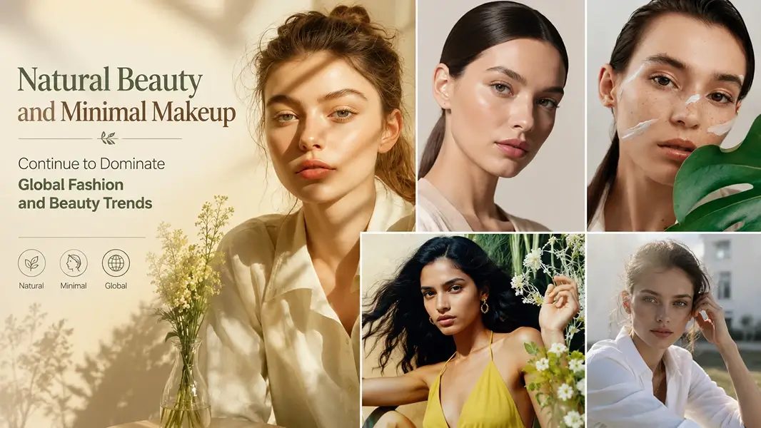 Natural Beauty and Minimal Makeup Continue to Dominate Global Fashion and Beauty Trends
