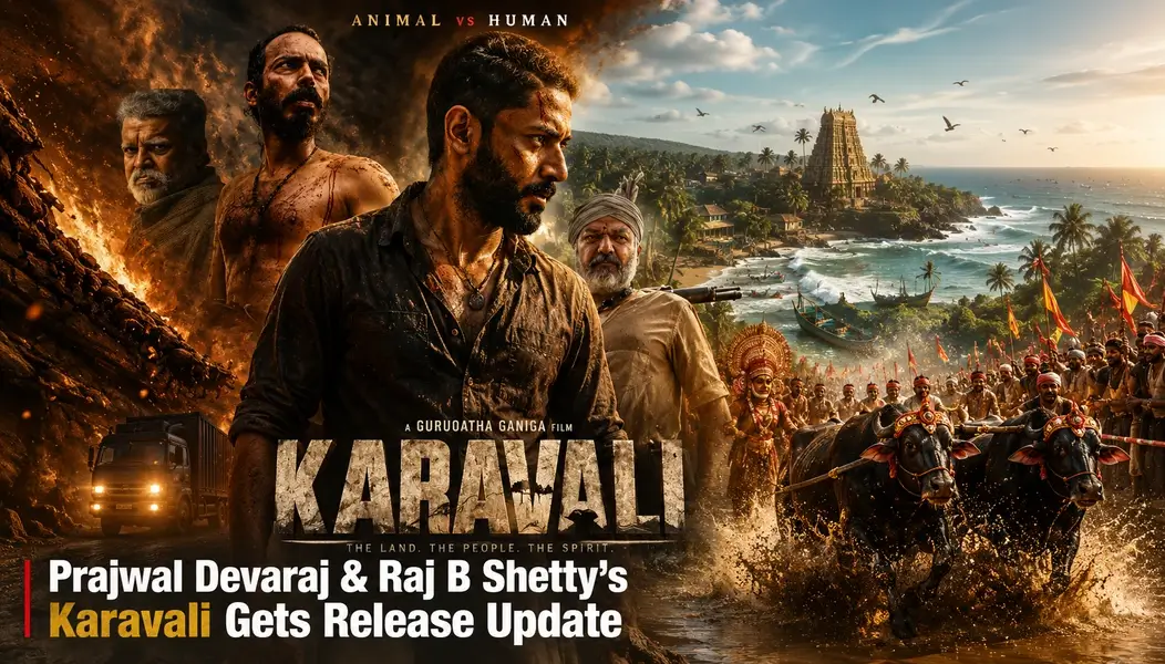Prajwal Devaraj and Raj B Shetty’s Karavali Gets Release Update Ahead of Kannada Cinema Debut