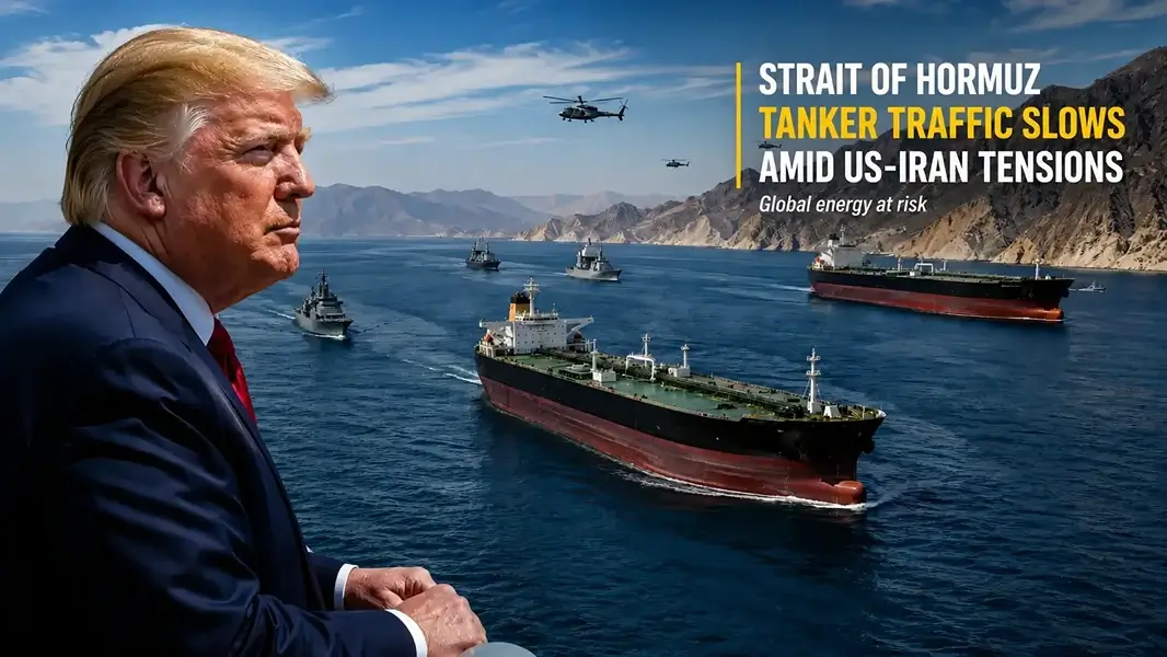 Strait of Hormuz Tanker Traffic Slows Sharply as Renewed US-Iran Tensions Raise Global Energy Concerns