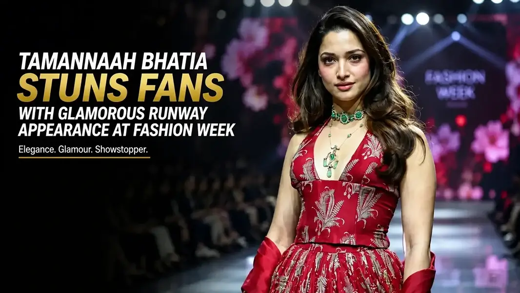 Tamannaah Bhatia Stuns Fans With Glamorous Runway Appearance at Fashion Week