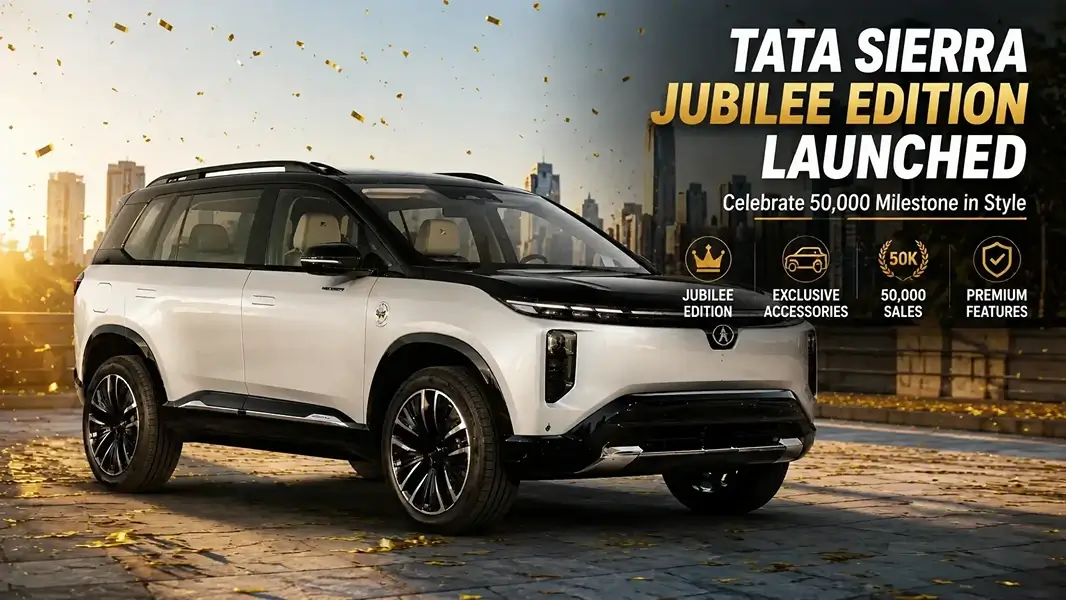 Tata Sierra Jubilee Edition Launched With Exclusive Accessories to Celebrate 50,000 Sales