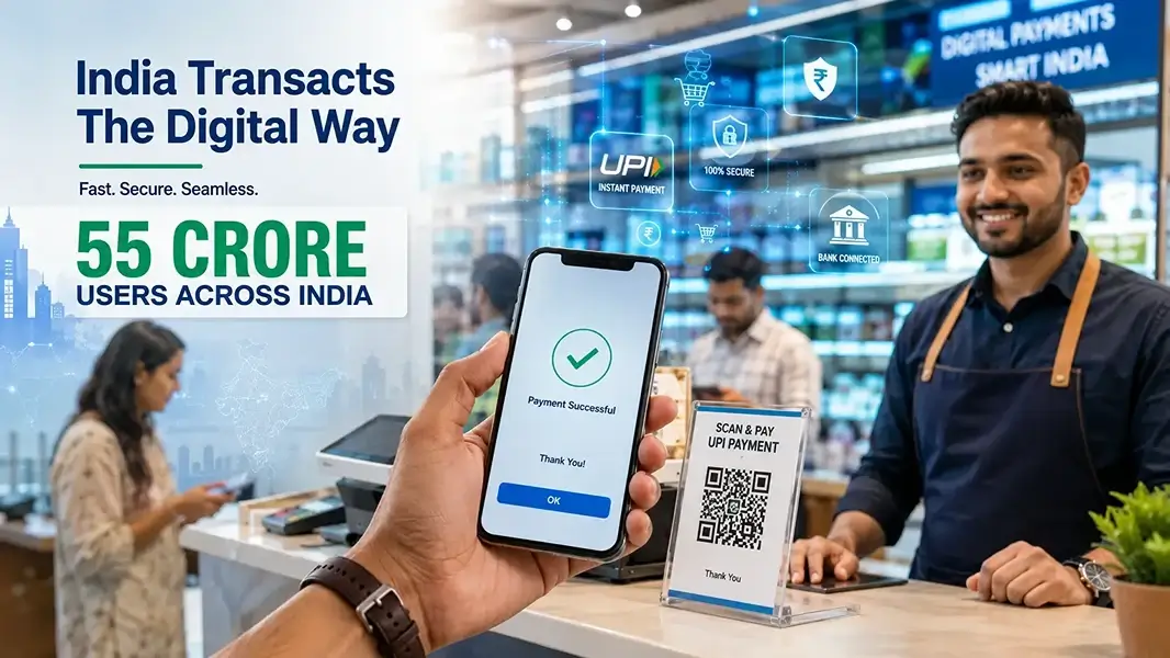 India’s UPI Crosses 55 Crore Users: Setting a New Digital Payments Record