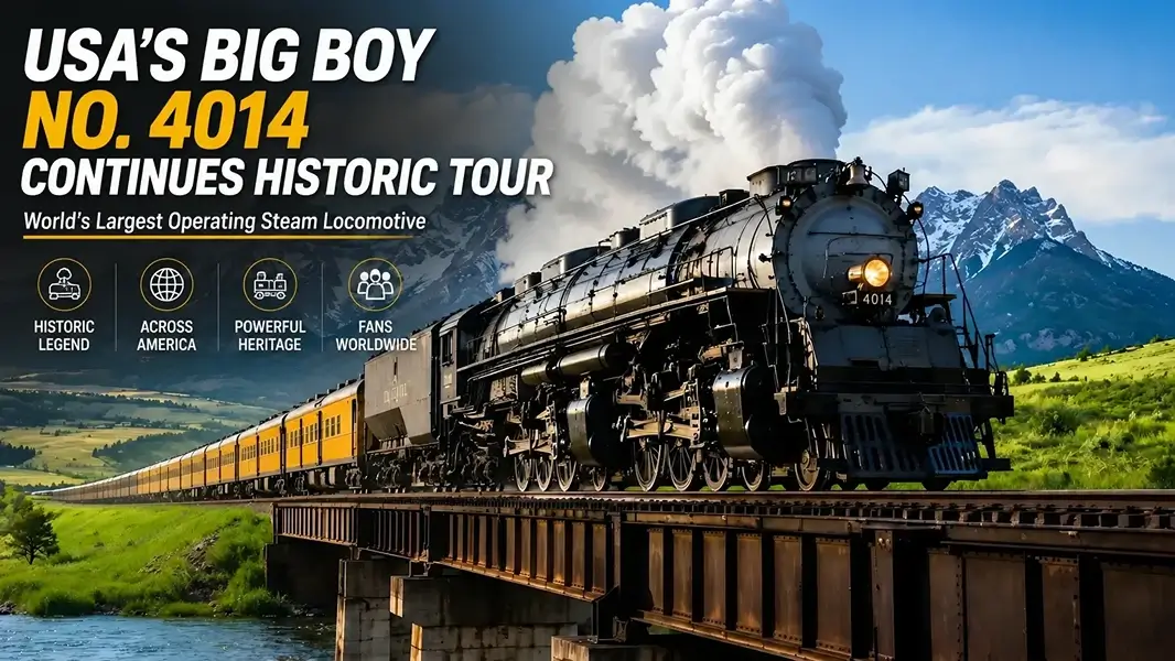 USA’s Big Boy No. 4014 Continues Historic Tour as World’s Largest Operating Steam Locomotive