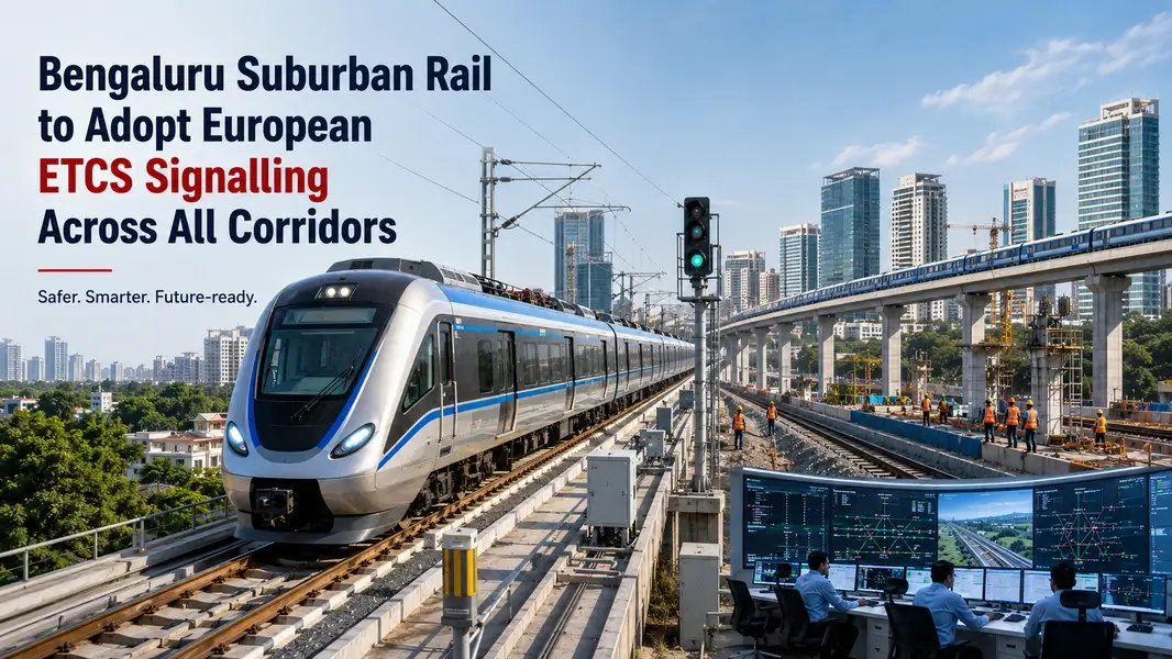 Bengaluru Suburban Rail to Adopt European ETCS Signalling Across All Corridors