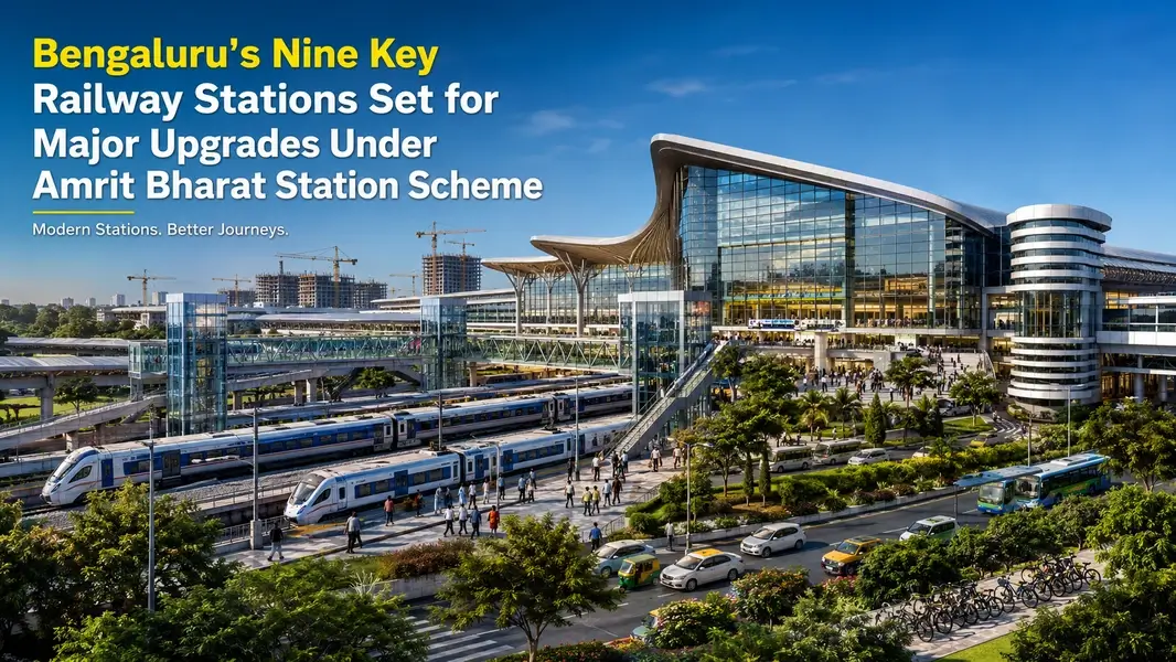 Bengaluru’s 9 Key Railway Stations Set for Major Upgrades Under Amrit Bharat Station Scheme